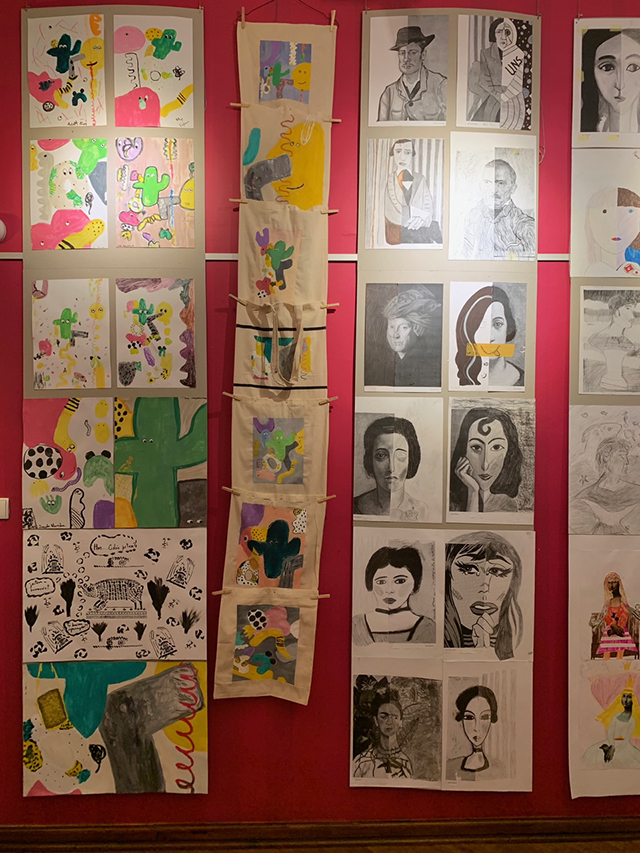 wystawa klub pod kolumnami wernisaż Wrocław artystyczne nadodrze lekcje rysunku nauka rysunku dla dzieci zajęcia plastyczne artystyczne 